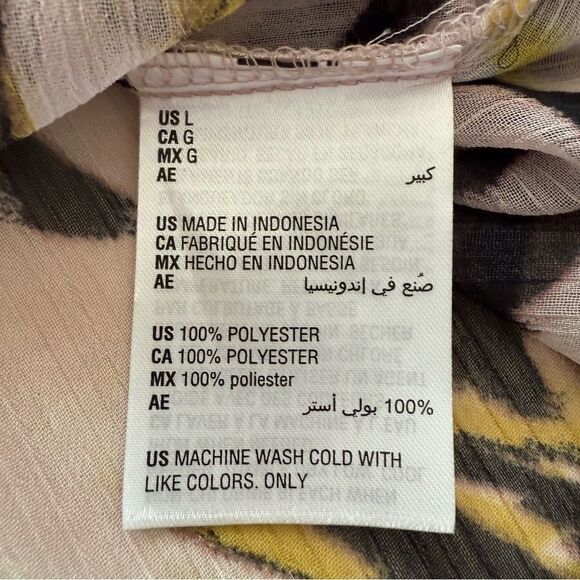 Bar III Animal Print Long Sleeve Blouse - Picture 8 of 9